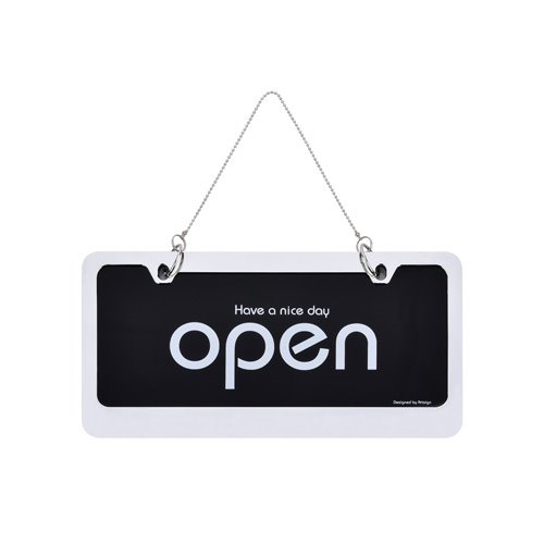 OPEN/CLOSED(스텐/검정)310x160x10 (mm)
